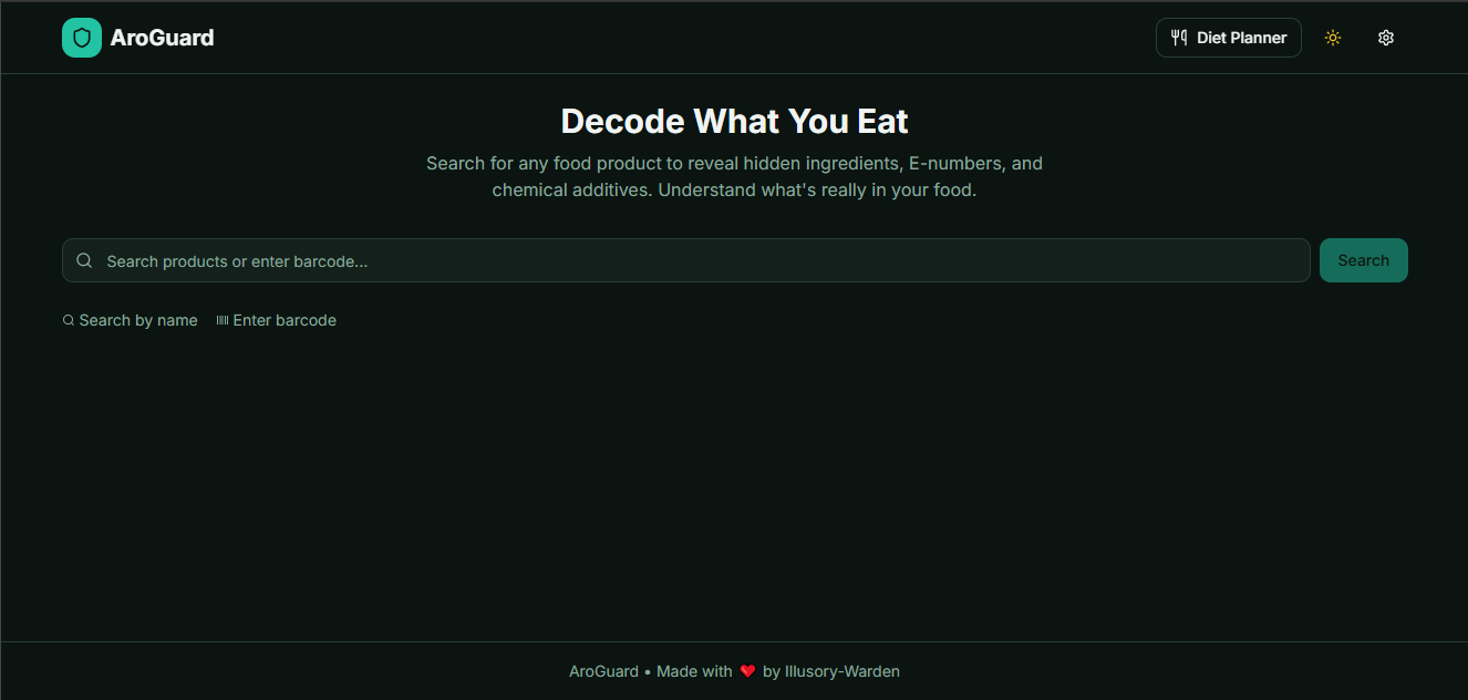 AroGuard main interface screenshot